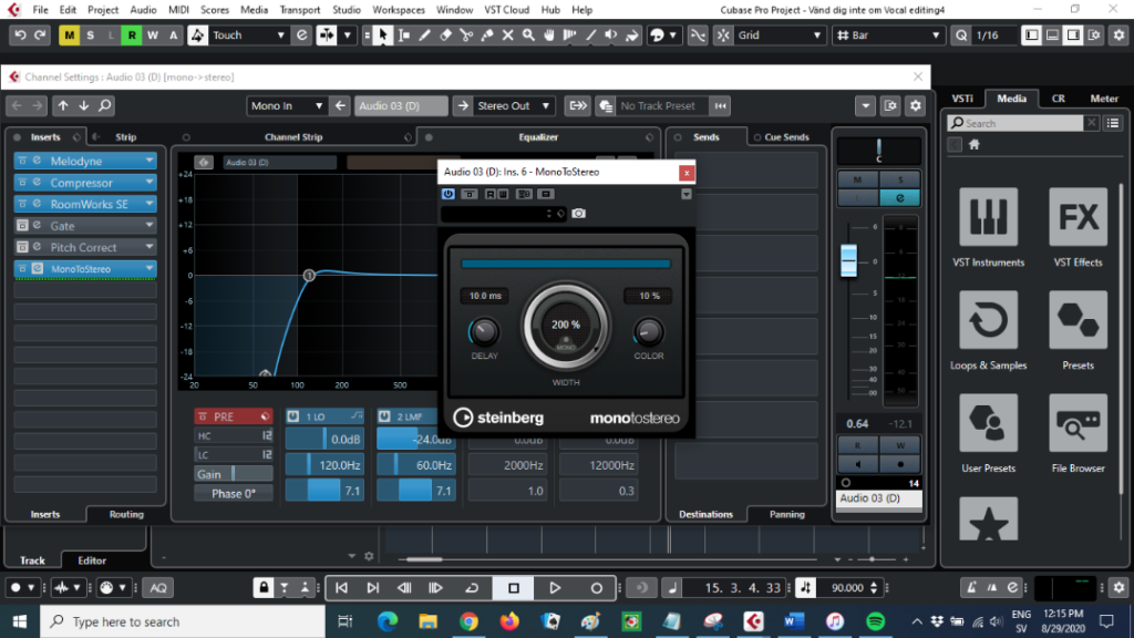 How to mix your vocals professionally - Cubase